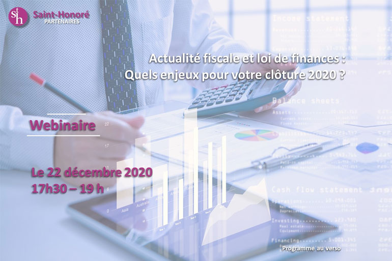 Actualité fiscale et loi de finances : Quels enjeux pour votre clôture 2020 ?